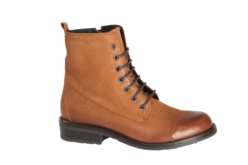 Komfortable Cognac Dame Støvler fra Relaxshoe – Stilfuld Elegance