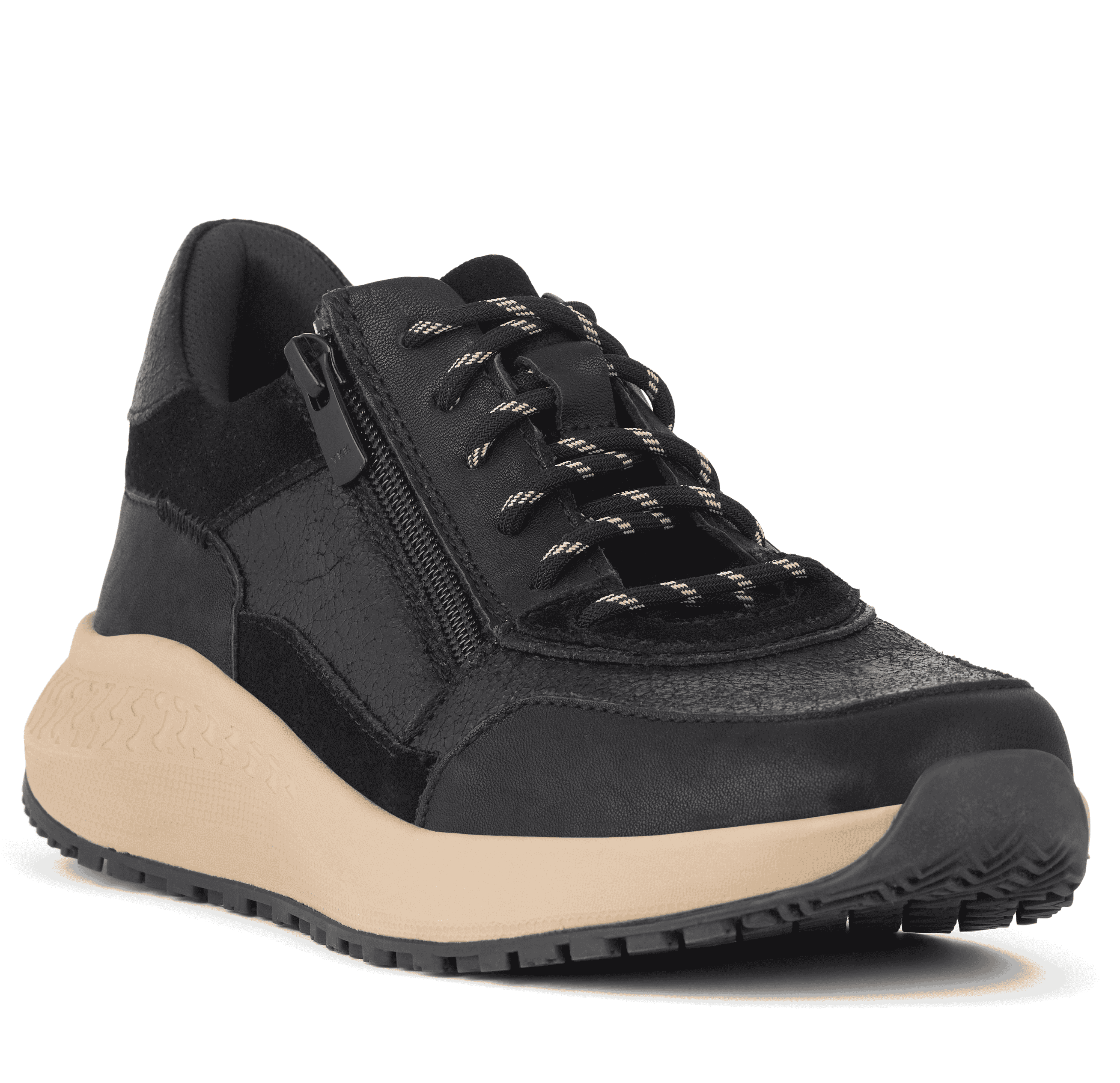 Zigga Sneakers i Sort - Komfortable Dame Sko med Lynlås