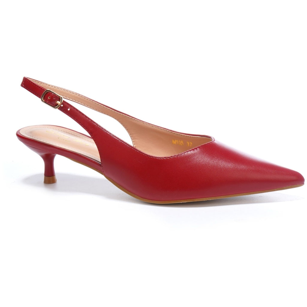 Salg: Elegante Slingback Stiletter til Dame – M105 Wine