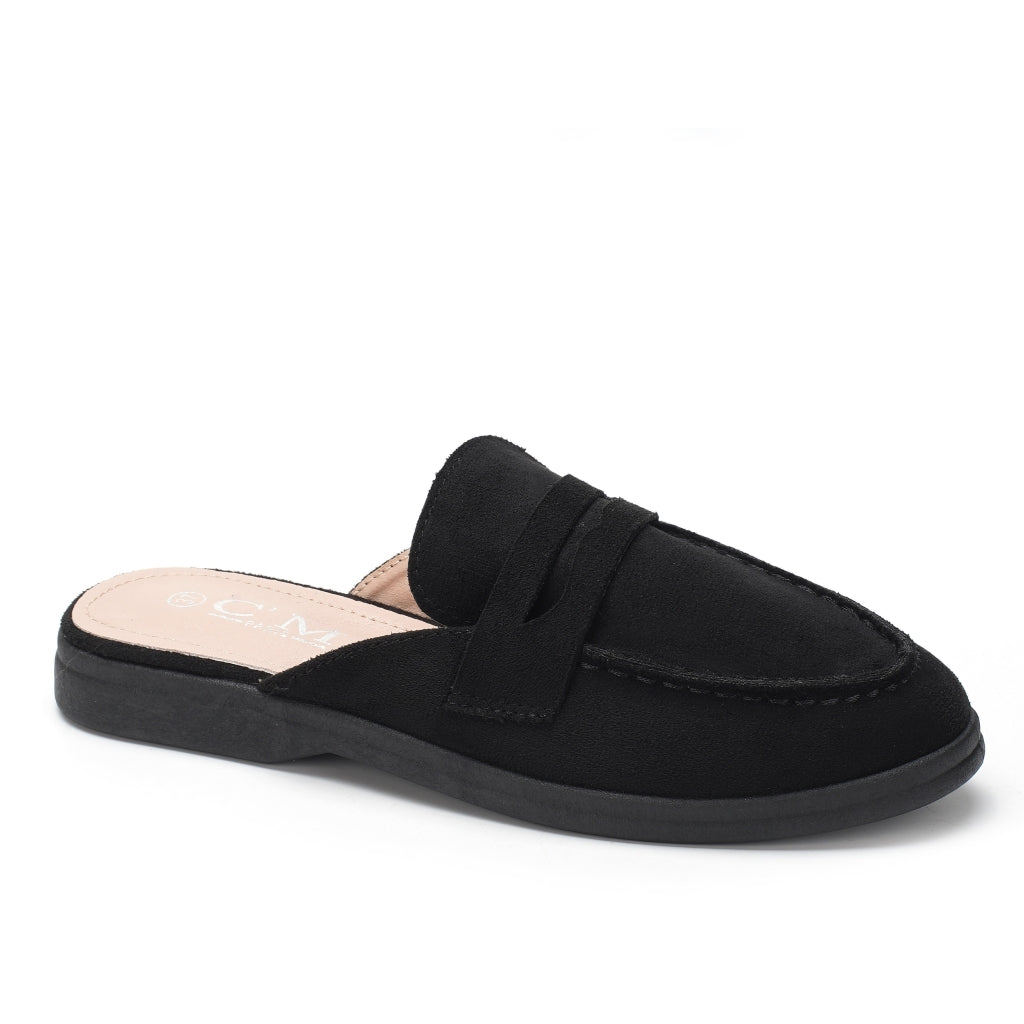 Adeline Dame Loafers 77 628 i Sort - Tidsløse Mules Udsalg