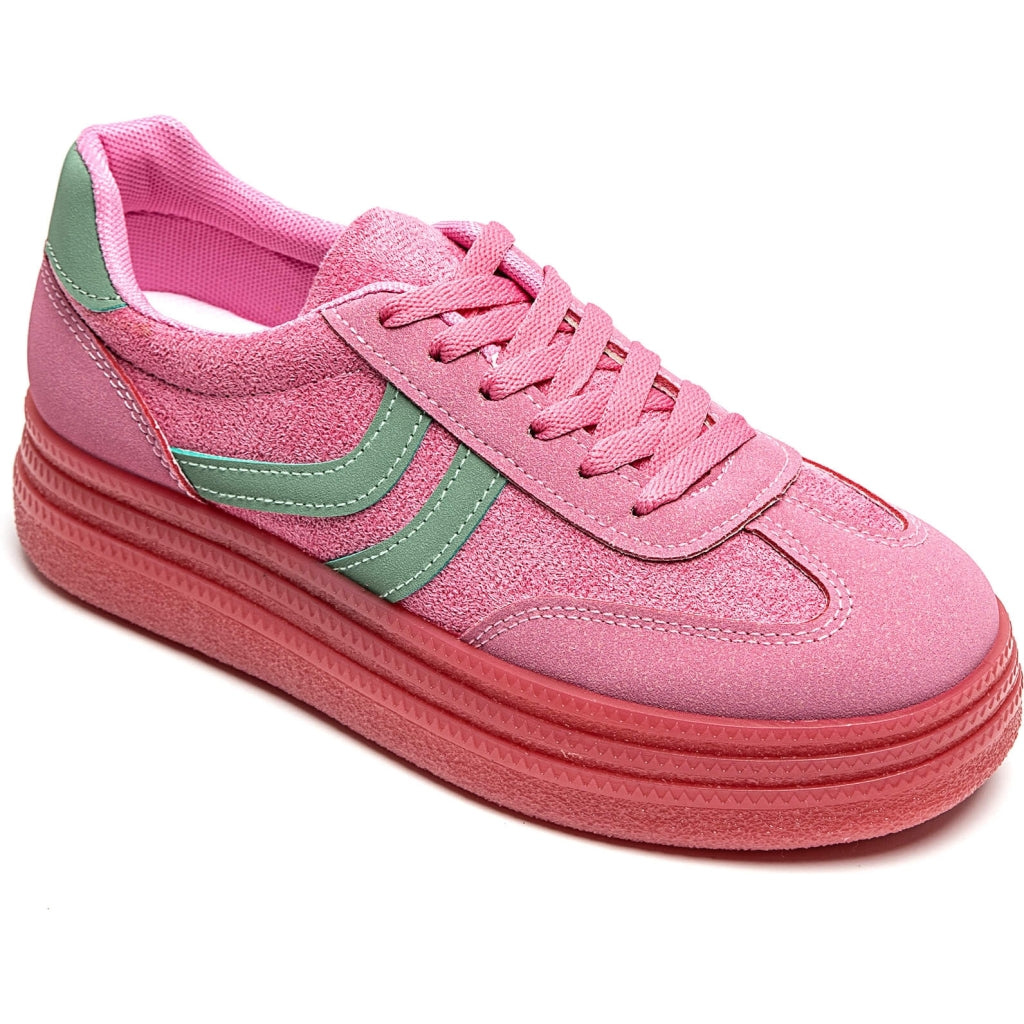 Agnes Sneakers til Dame 8999 Fuxia - Sommerudsalg!