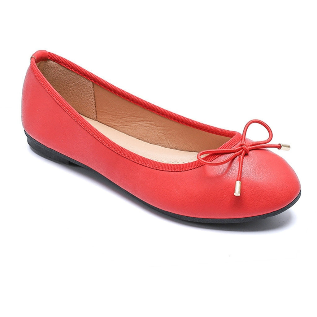 Alli Ballerina Sko med Sløjfe - Rosso Tilbud!