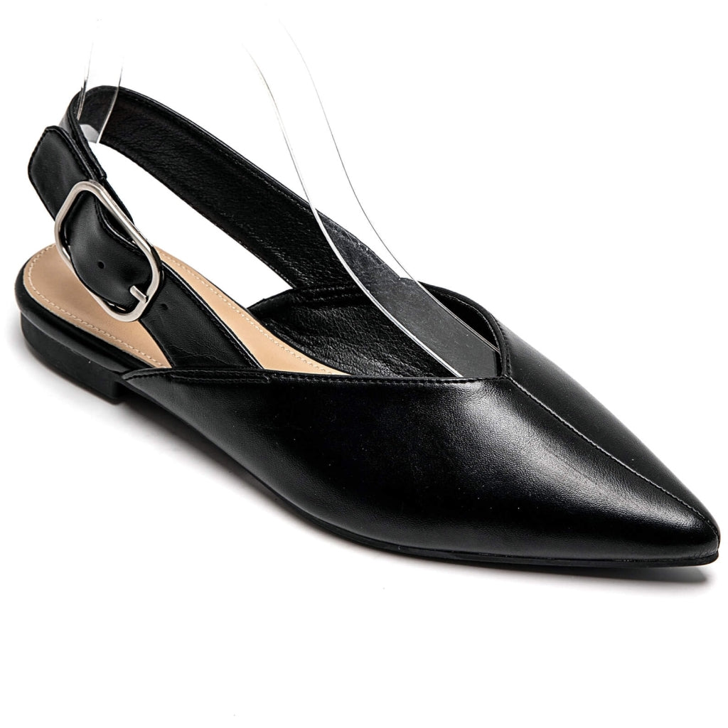 Amance Slingback Ballerinaer 9705 i Sort – Fantastisk Tilbud!