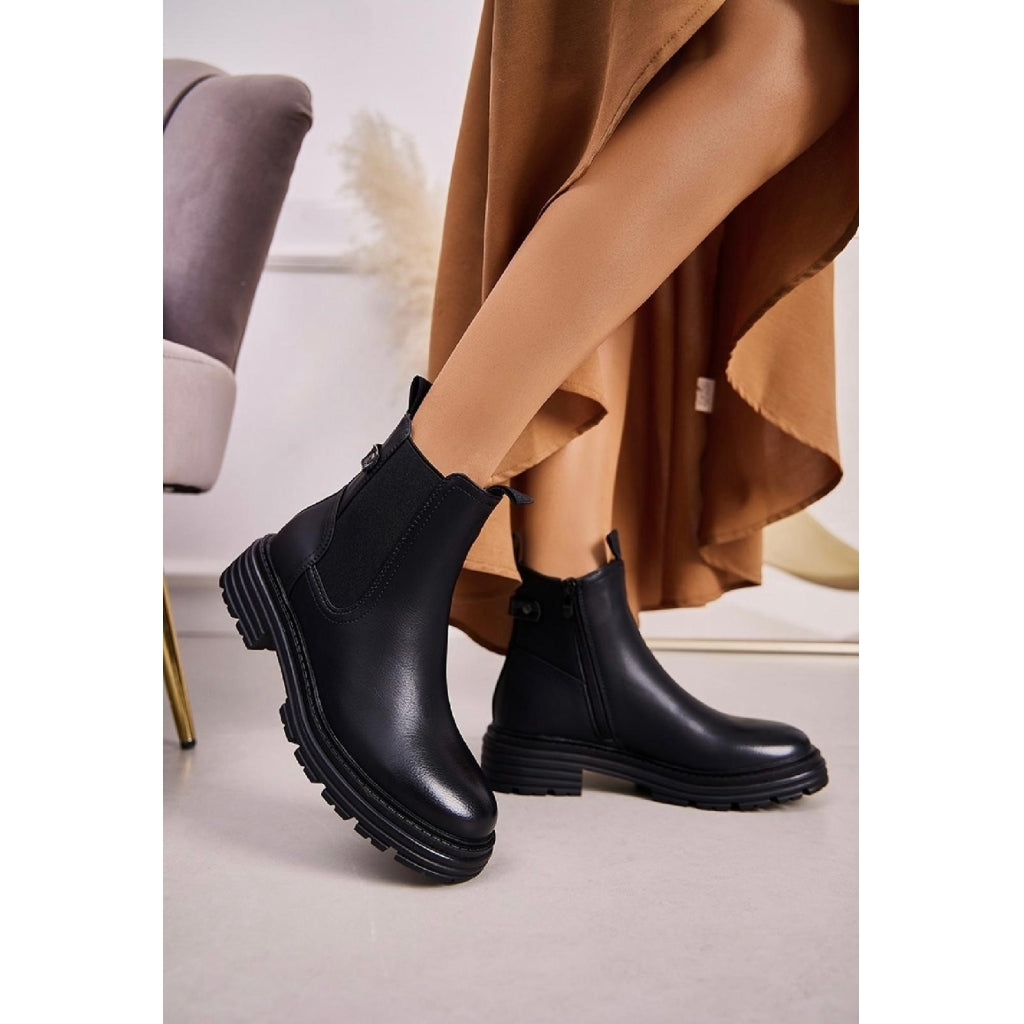 Amandine Korte Støvler 1047 i Sort – Singles Day Tilbud