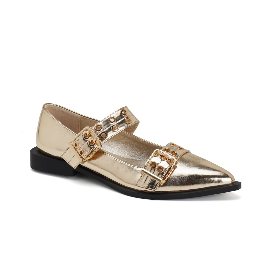 Beatrice Ballerina Sko 8246 i Guld – Forudbestil nu!