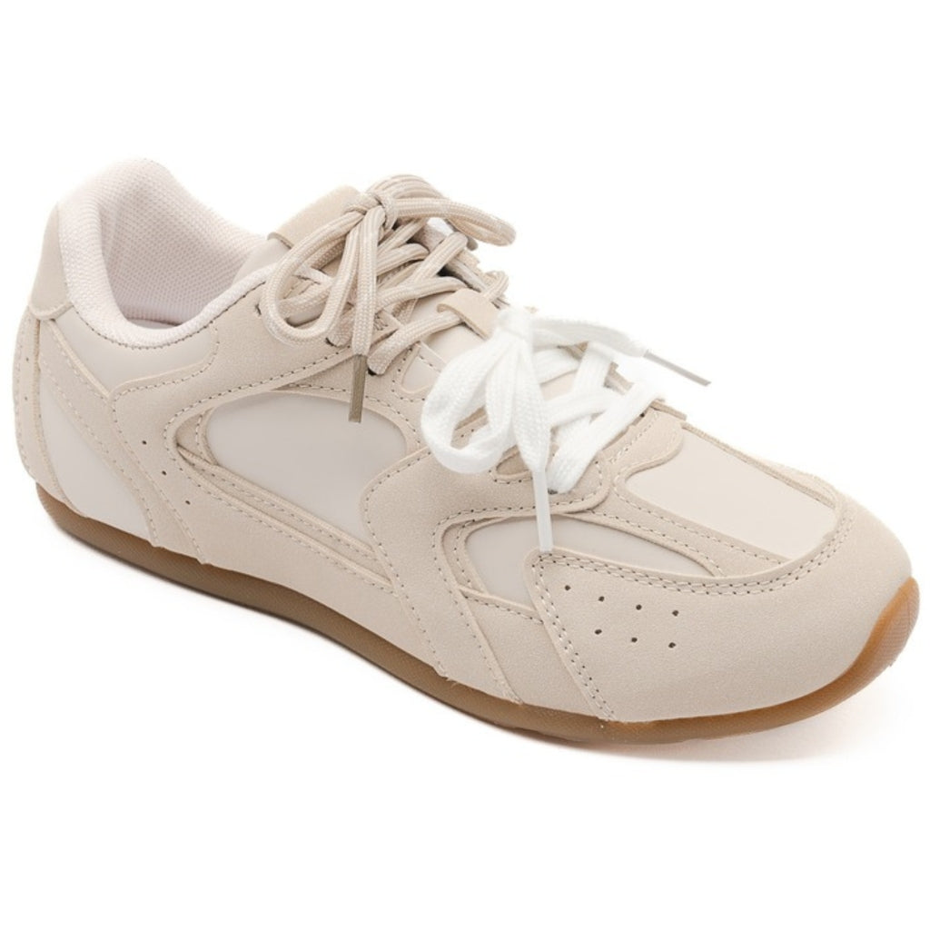 Beatrice Dame Sneakers 6506 – Beige Elegance og Komfort!