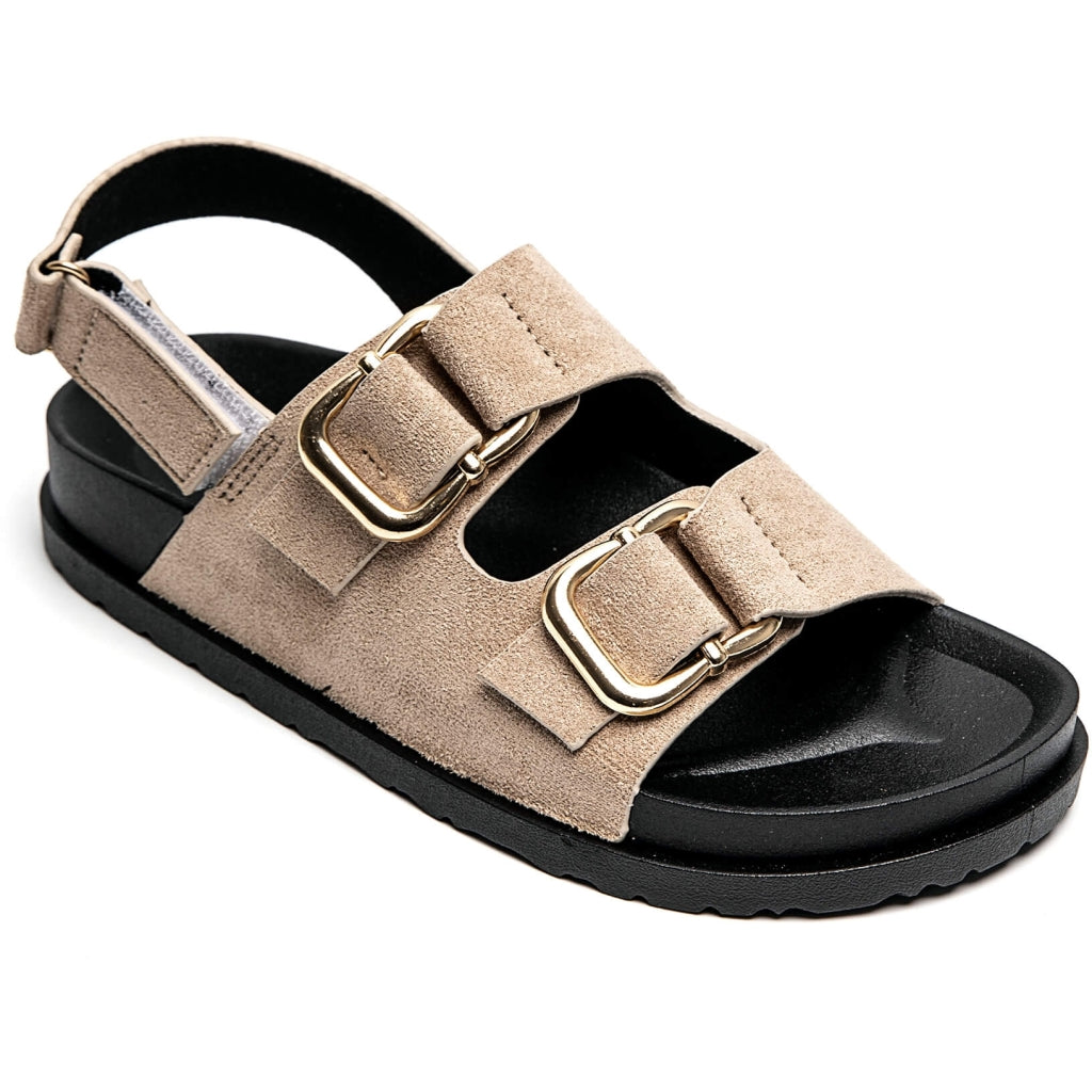 Caprine Khaki Sandaler til Dame - Fantastisk Tilbud!