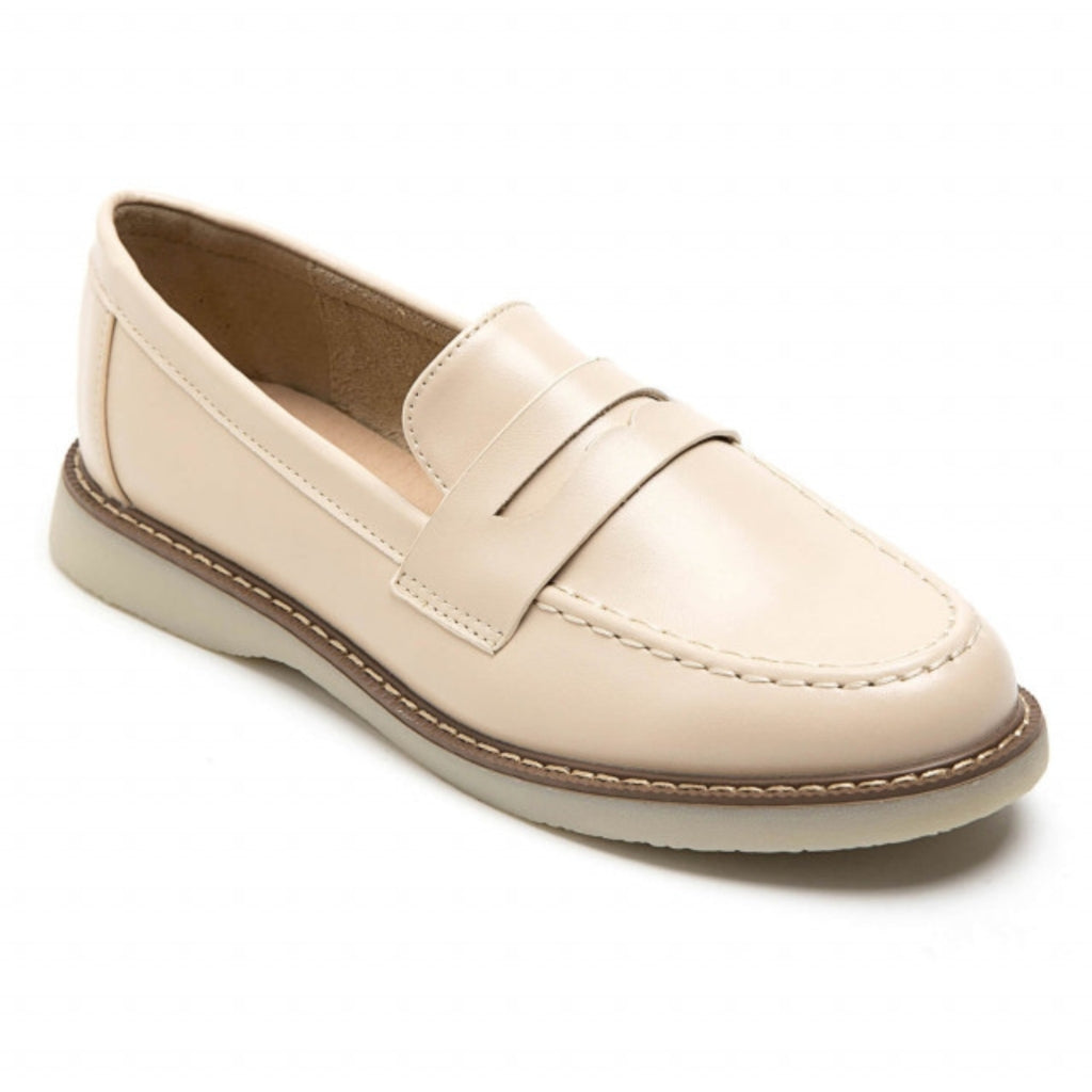 Josefine Dame Loafers 7232 i Beige – Udsalg til Sommer!