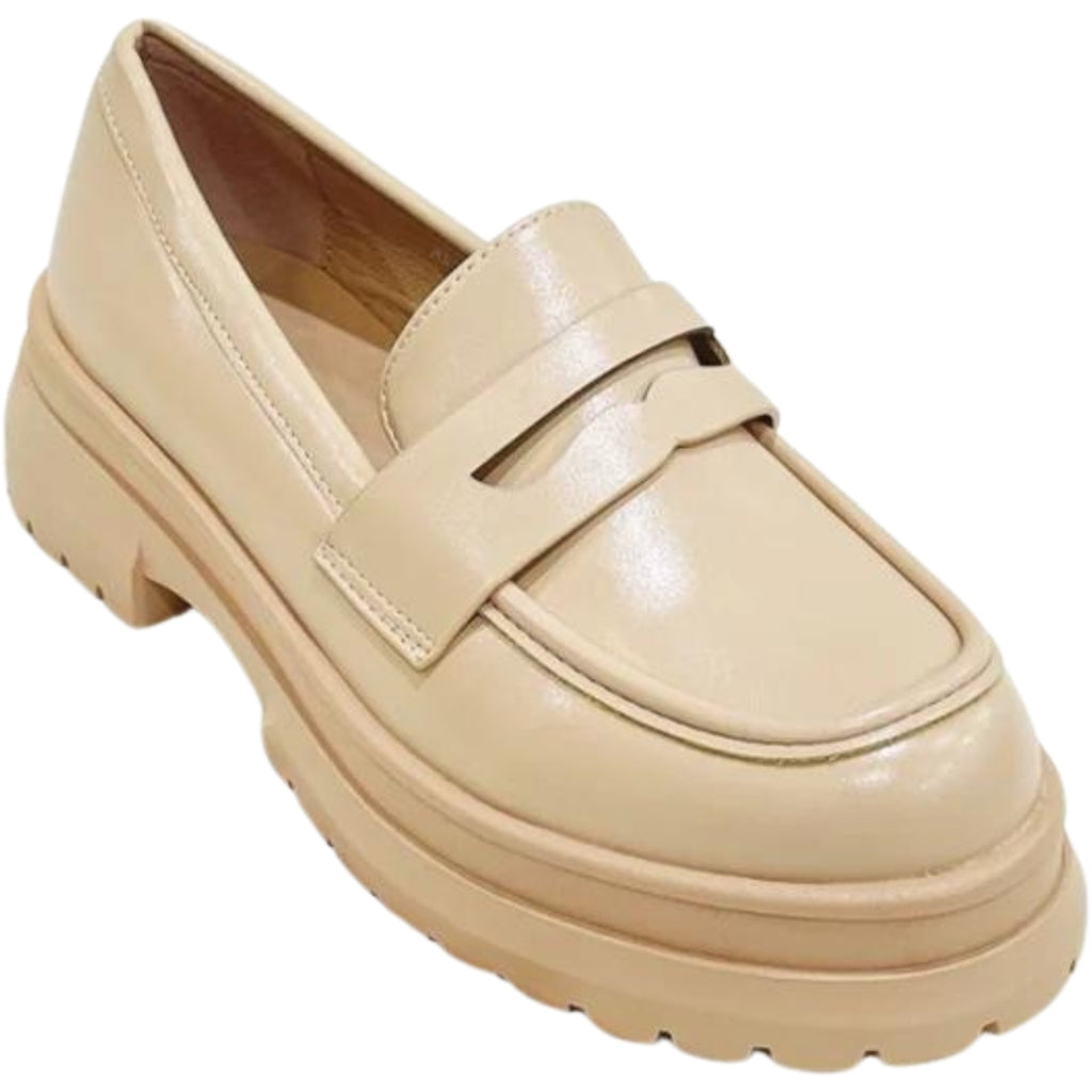 Elegant Kaki Dame Loafers – Udsalg til Sommeren!