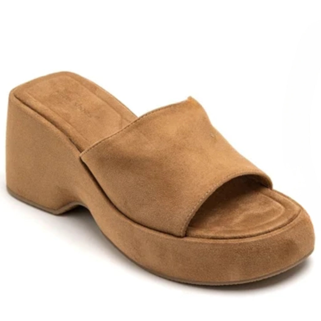 Kristina Dame Plateau Sandaler 1763 Camel – Fantastisk Tilbud!