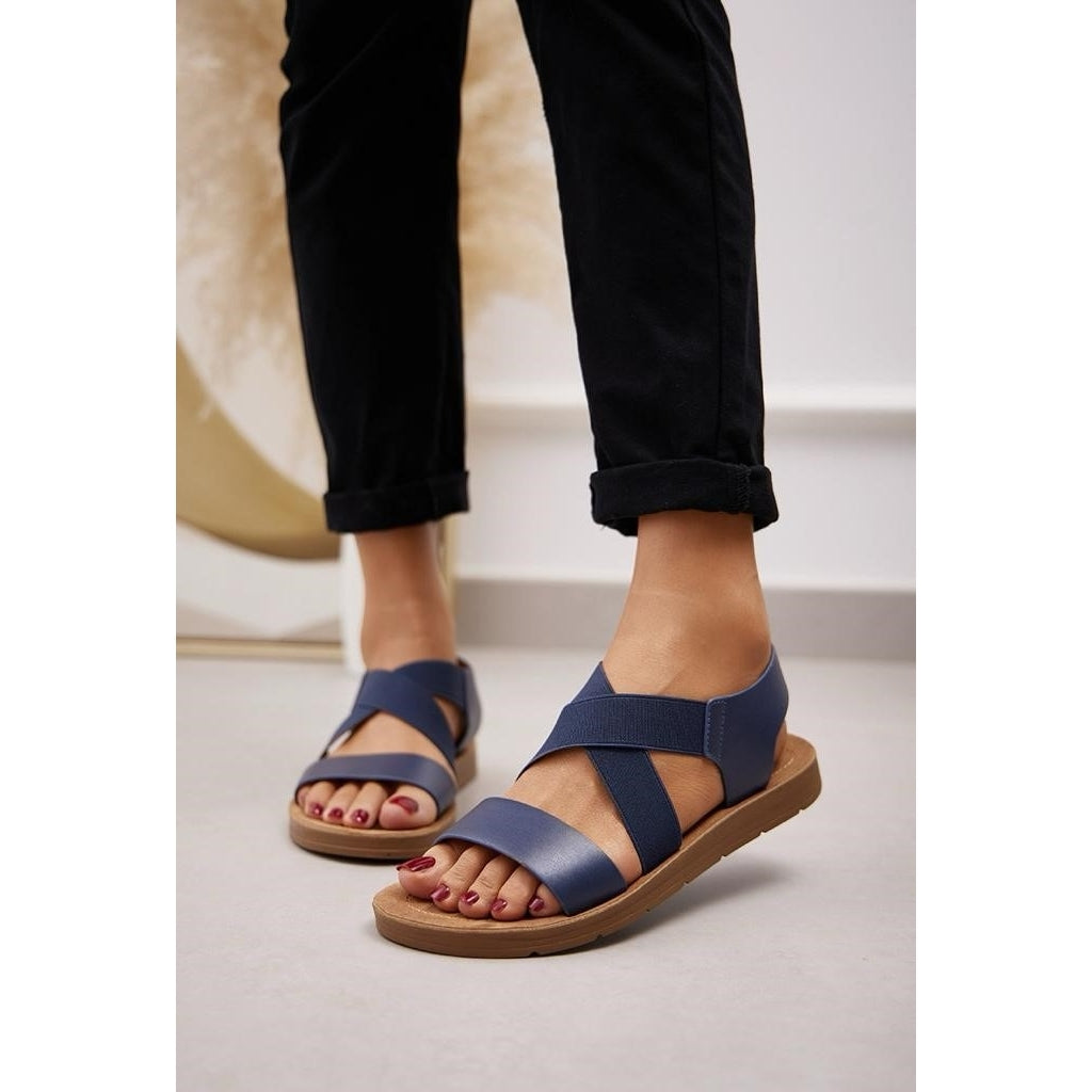 Gry Dame Sandal 1458 i Blå – Sommerudsalg!