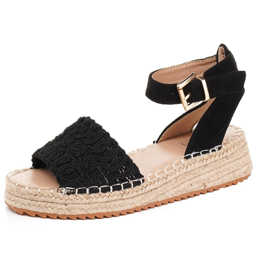 Eline Dame Sandal 77 529 i Sort – Fantastisk Sommerudsalg!