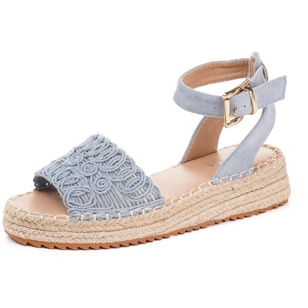 Eline Dame Sandal 77 529 i Blå – Sommerudsalg!