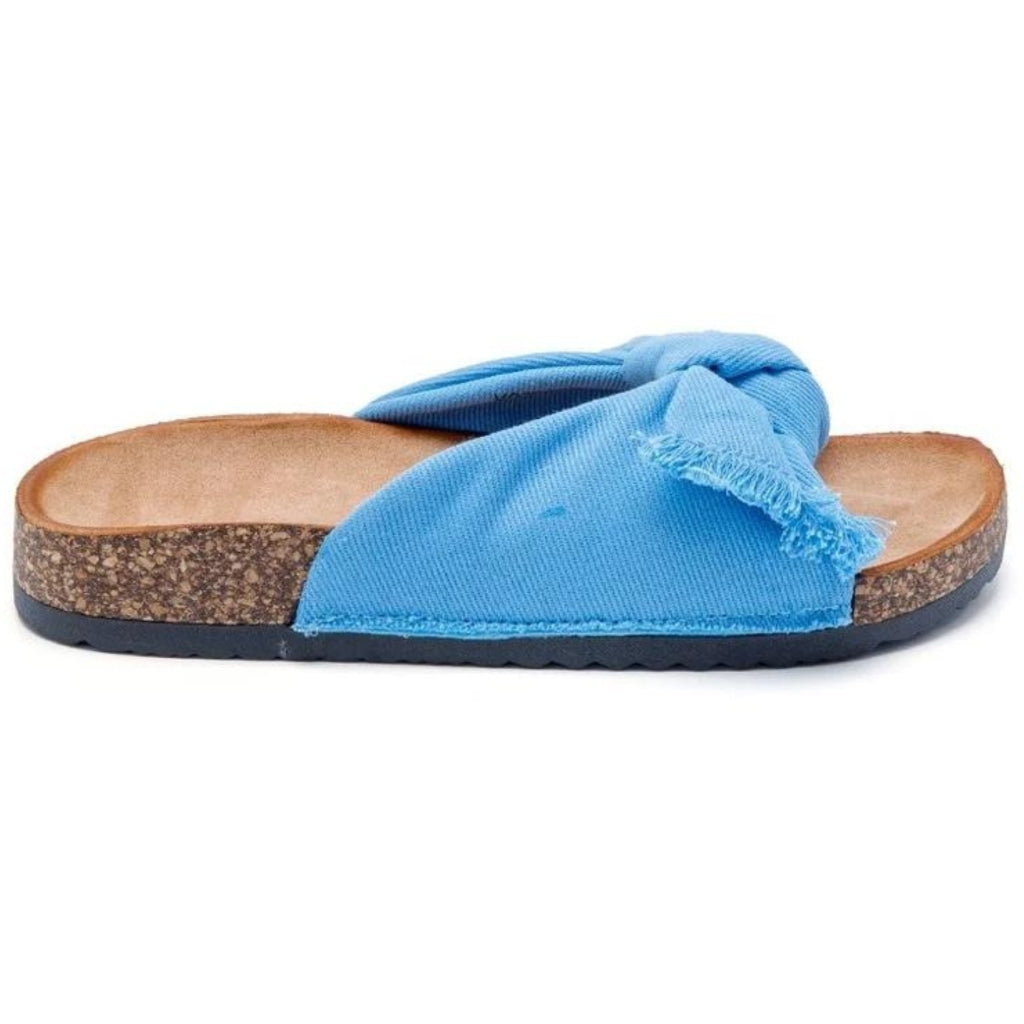 Alina Sandal med Sløjfe – Blå Jeans Udsalg!