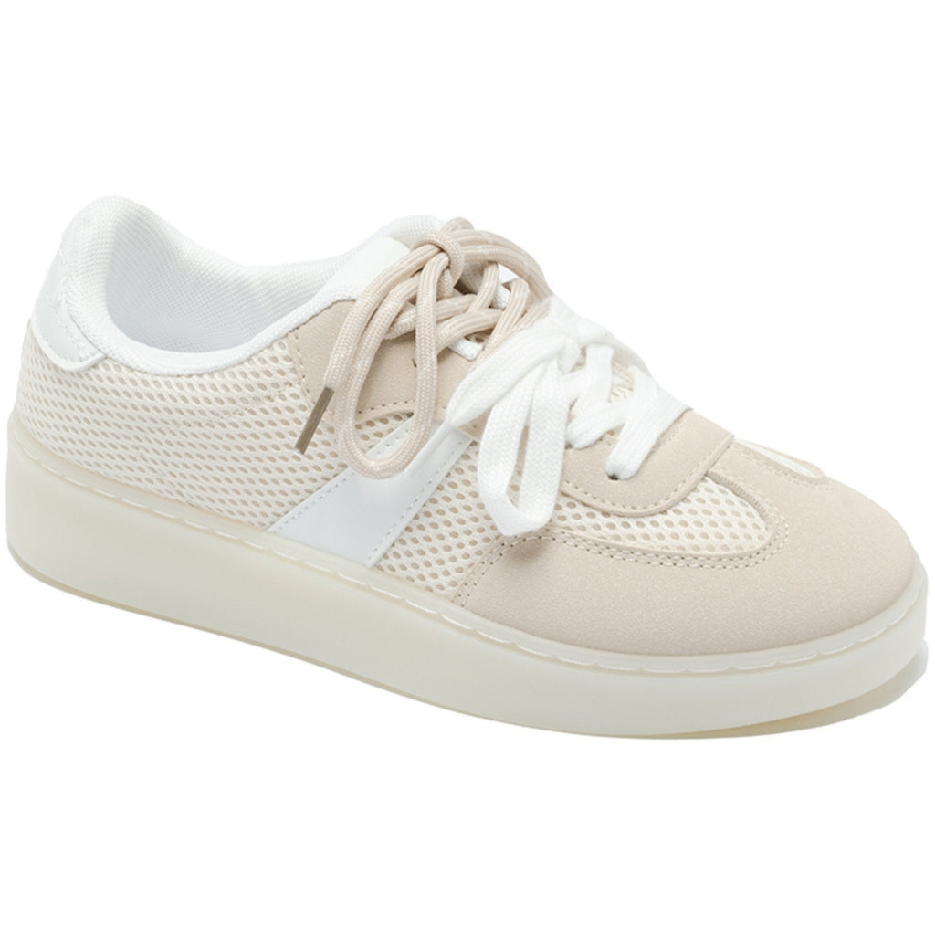 Stilfulde Delia Sneakers 6501 i Beige – Komfort til Hverdag