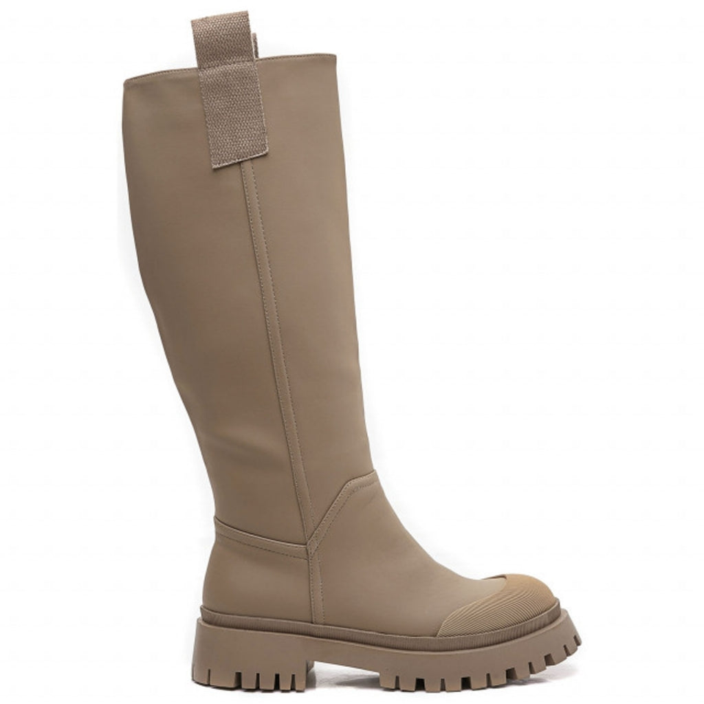 Ejla Støvle 8550 Apricot – Chunky Støvler på Udsalg!