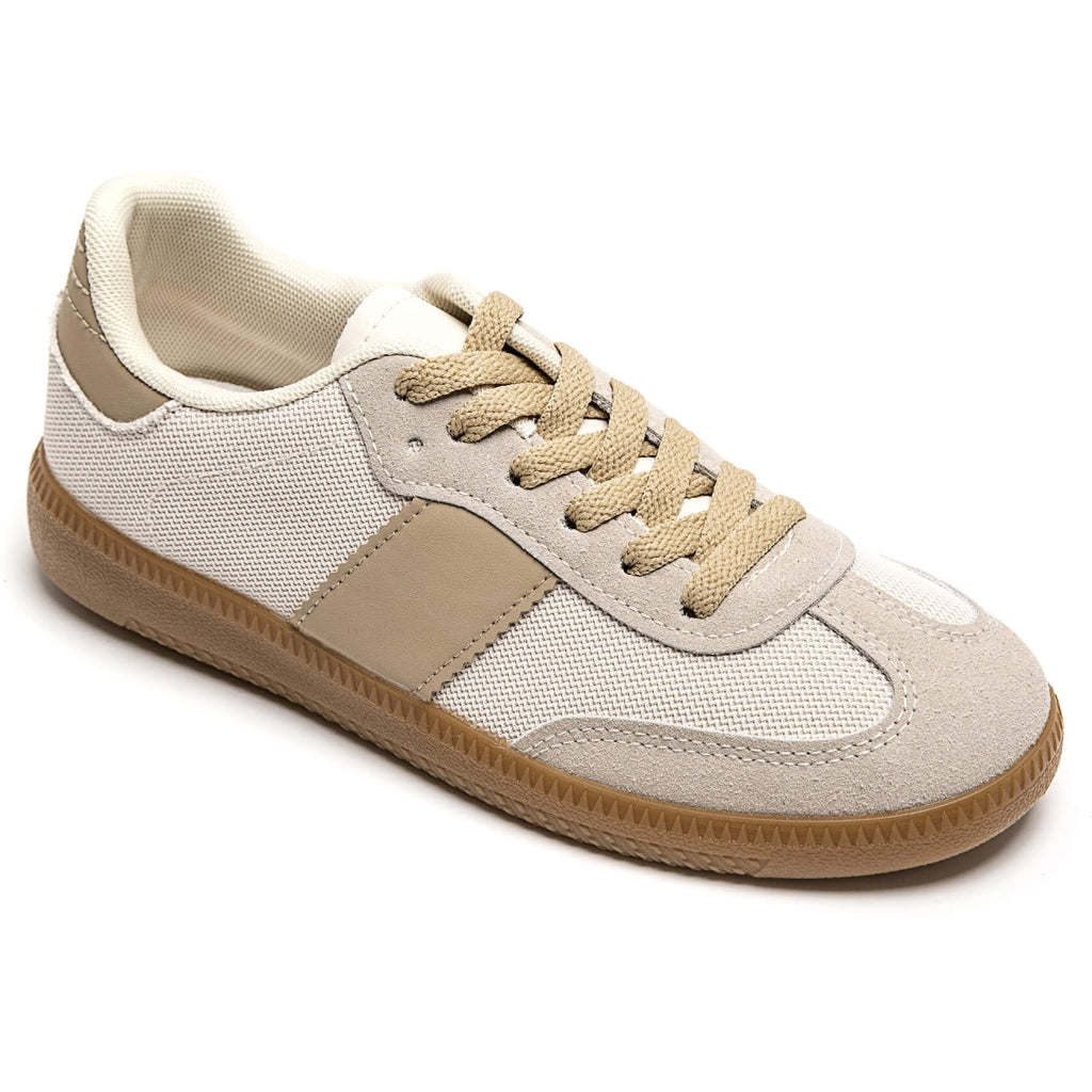 Elie Dame Sneakers 8965 - Beige Komfort til Hverdag og Fest