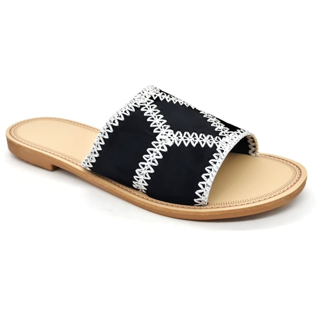 Emilie Dame Sandaler Dm429 i Sort – Sommerudsalg!