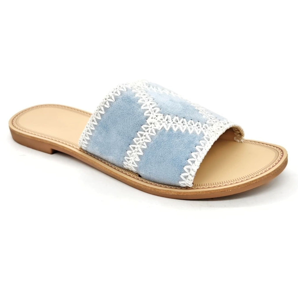 Emilie Blå Dame Sandaler Dm429 – Sommerudsalg!