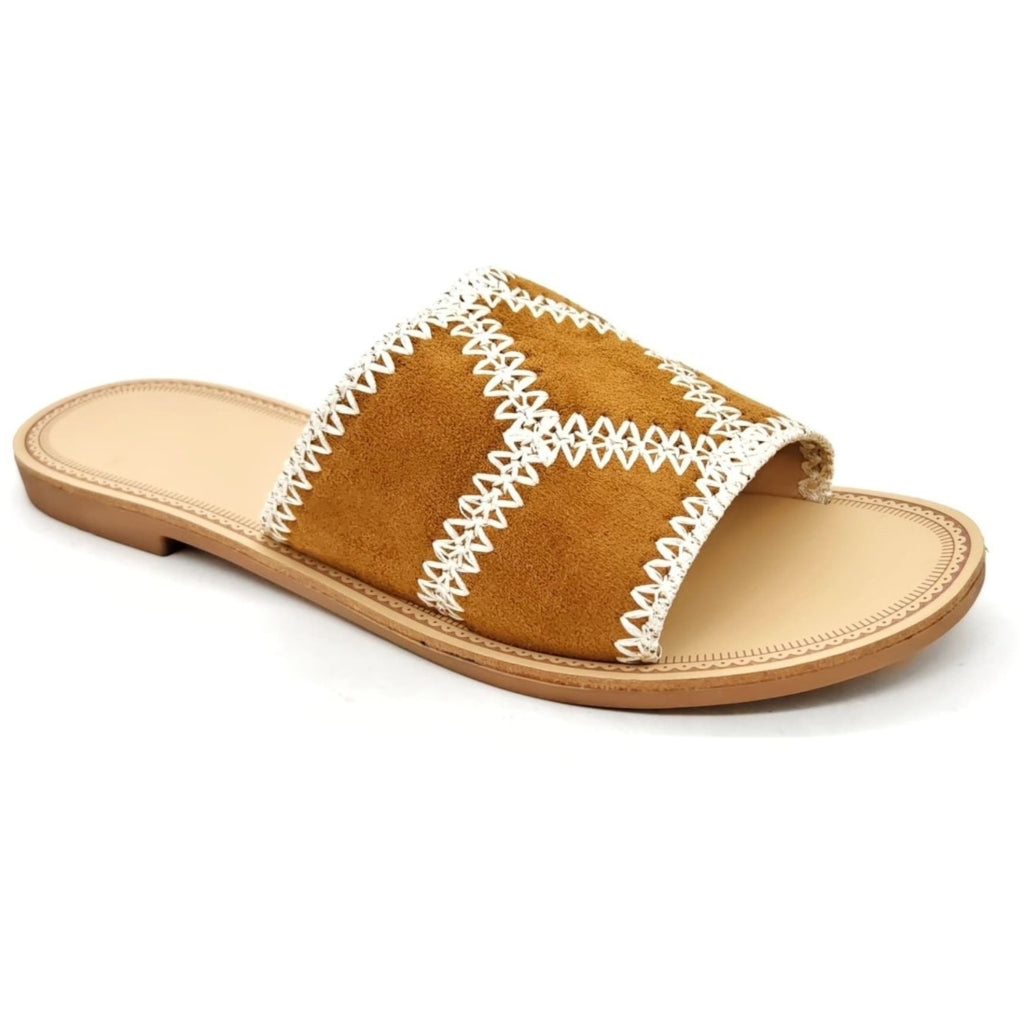 Emilie Dame Sandaler Dm429 i Camel – Udsalg til Sommer!