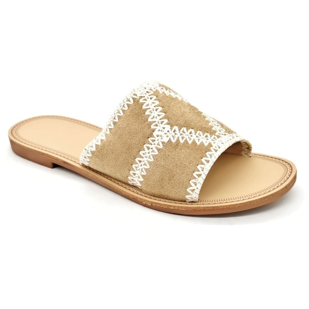 Emilie Dame Sandaler Dm429 Kaki – Sommerudsalg!