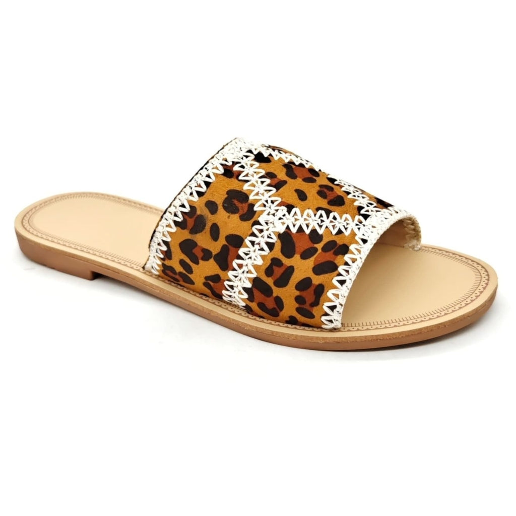 Emilie Leopard Sandaler Dm429 – Sommerudsalg!