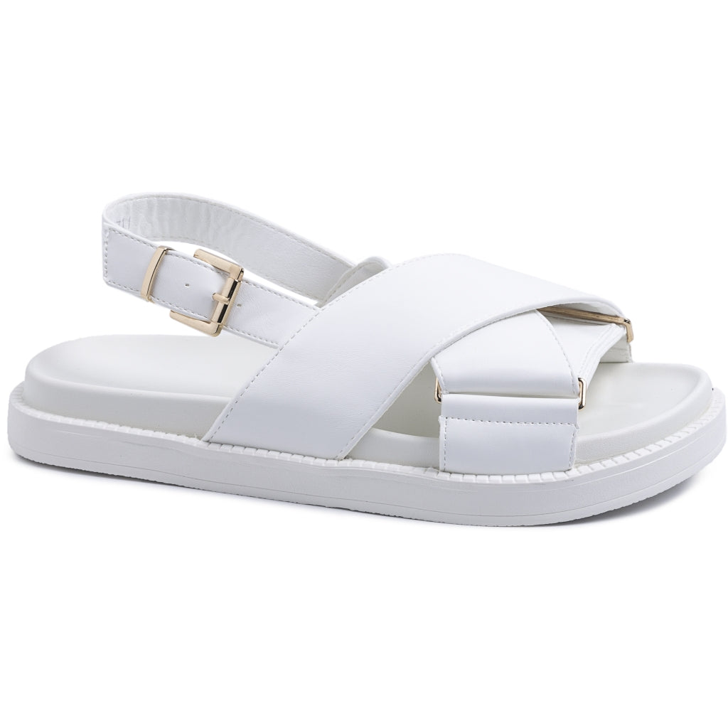 Felicite Hvide Sandaler til Kvinder – Stilfuld Komfort!