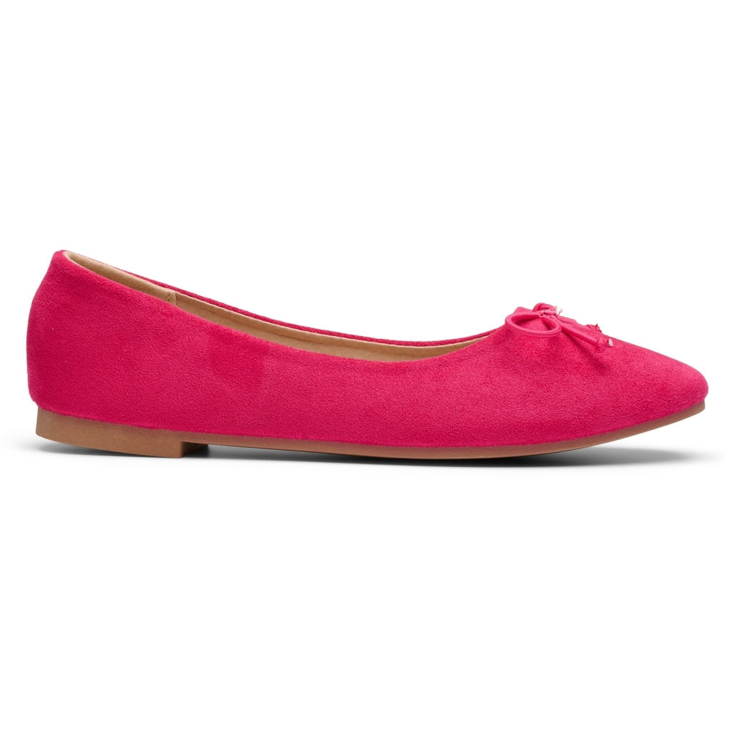 Elegant Ballerina Sko til Dame – Fuxia på Udsalg!