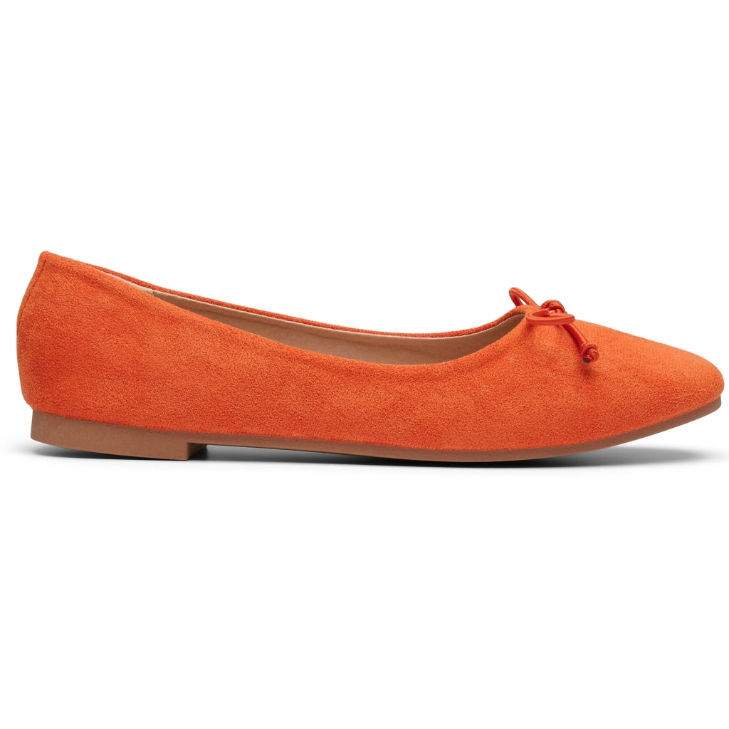 Elegant Orange Ballerina Sko til Kvinder – Tidløs Elegance