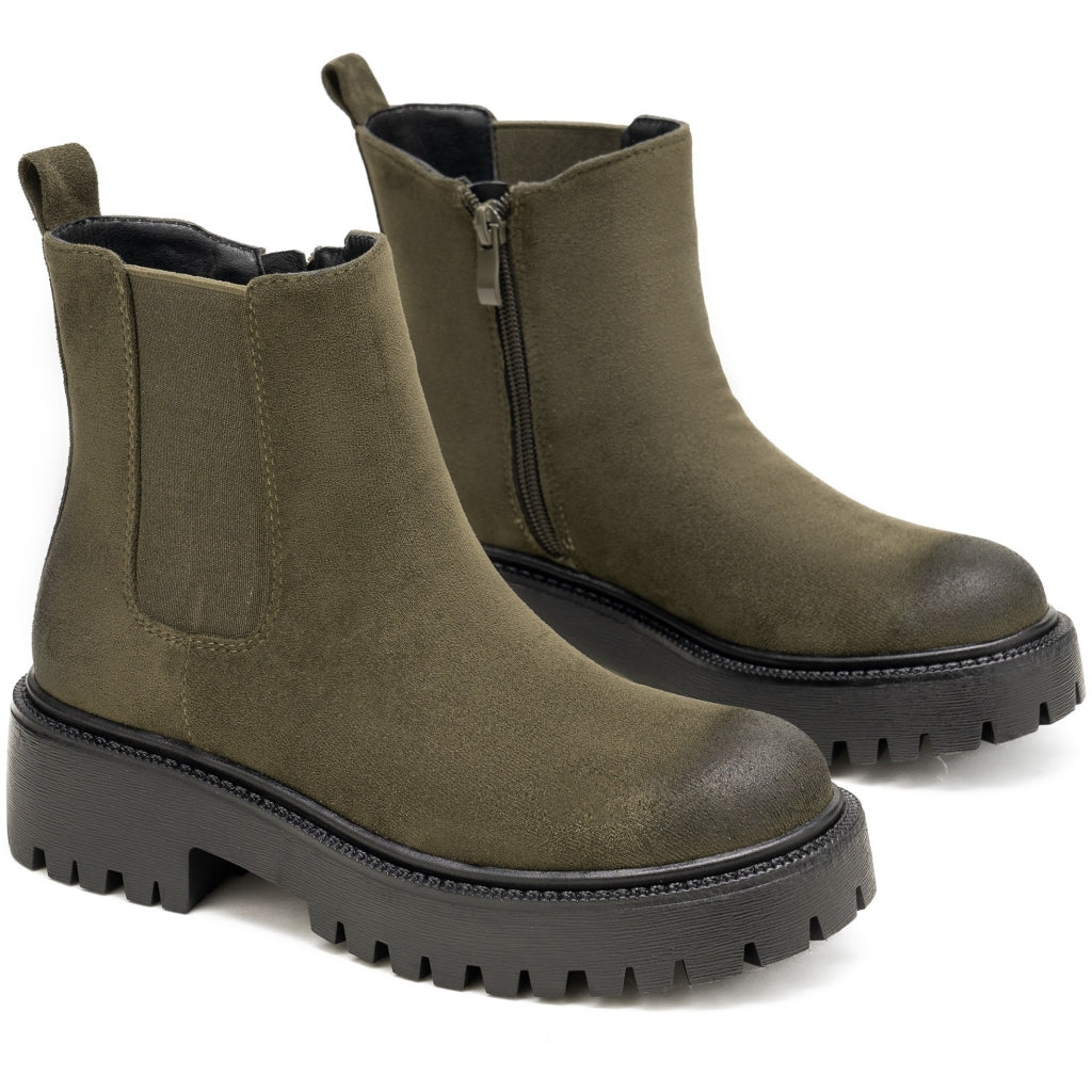 Florette Dame Støvler 68335 i Grøn – Stilfuld Elegance