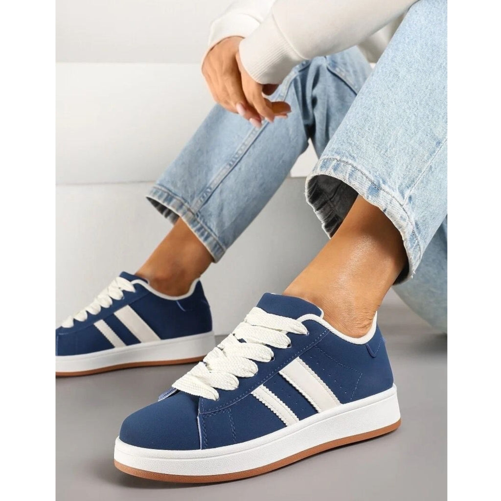 Ginette Dame Sneakers A 123 Blue - Fantastisk Udsalg!