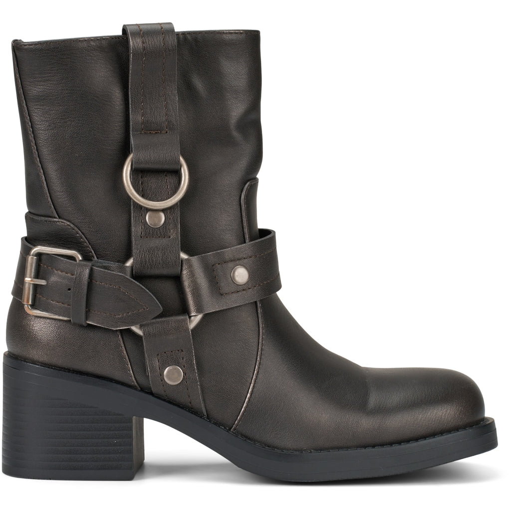 Giselle Dame Bikerstøvler 9638a Gun – Stilfuld Komfort