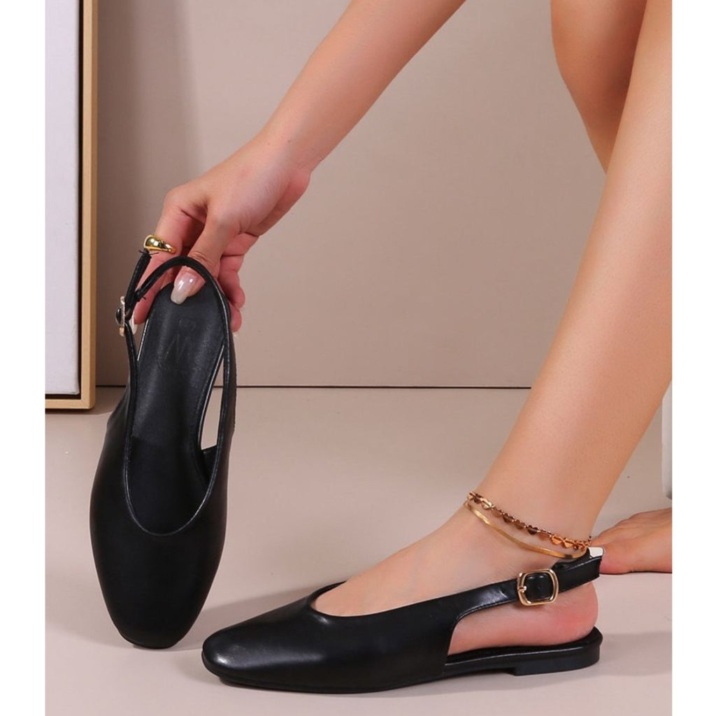Gitte Dame Slingback Ballerina Sko – Elegant Sommerudsalg!