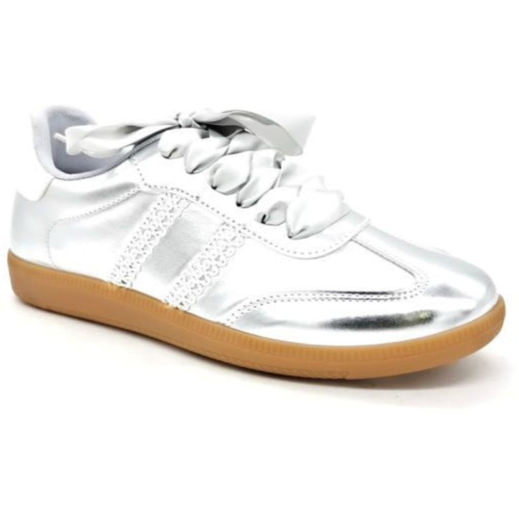 Gloria Dame Sneakers A 110 i Sølv – Stilfuld Komfort!