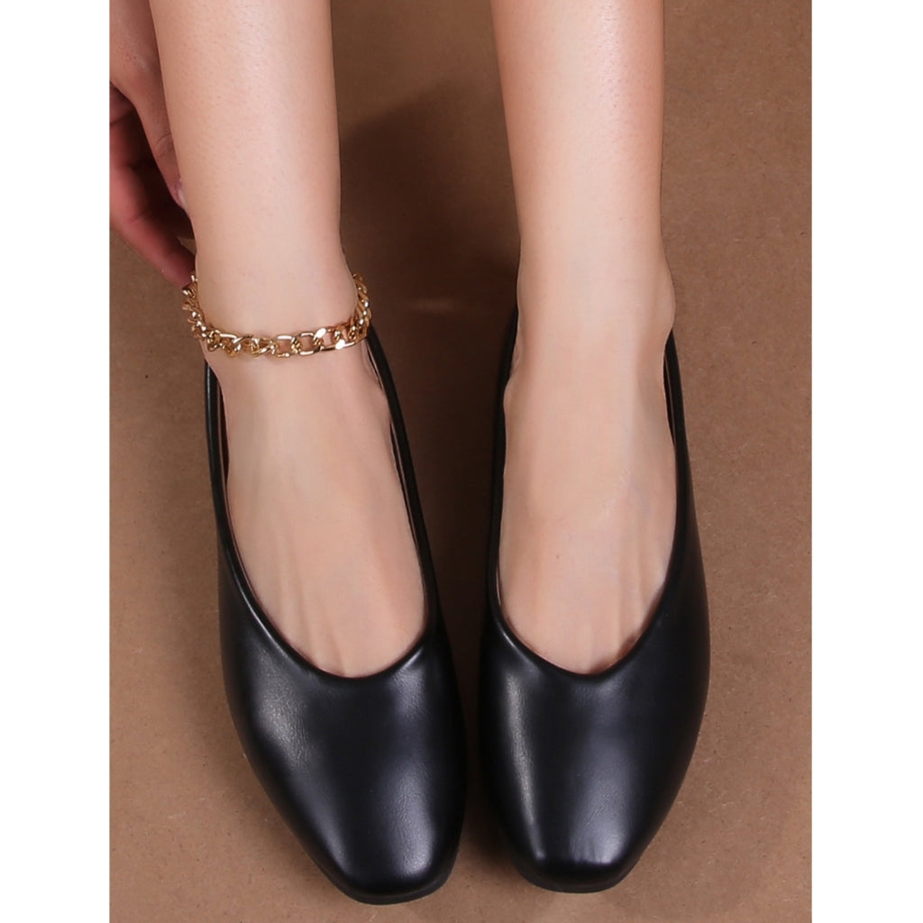 Elegant Sorte Ballerina Sko til Dame – Must-Have Skønhed!