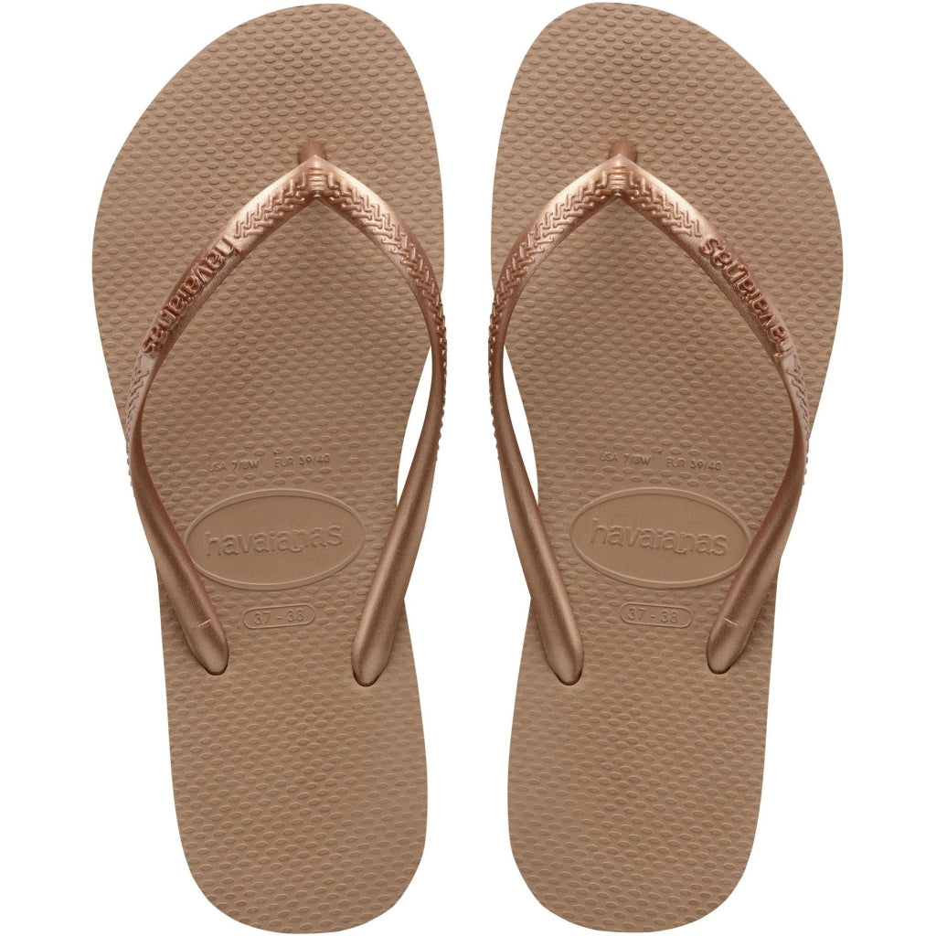 Havaianas Slim Sandaler i Rose Gold – Elegant Sommerlook