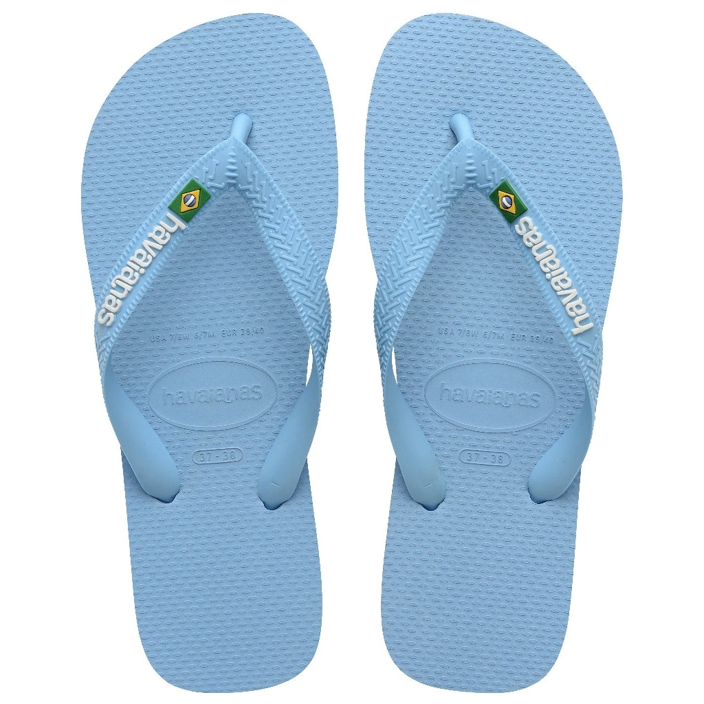 Havaianas Slippers Unisex med Brasilien Logo - Bluelavender