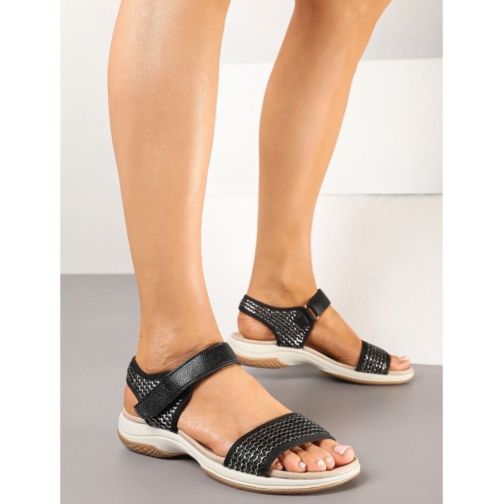 Idaline Dame Sandaler Rb 66 – Sorte Sommerfavoritter!