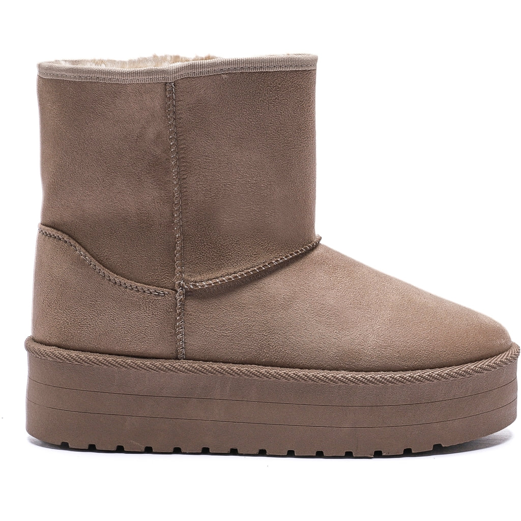 Tulle Kaki Bamsestøvler med Teddyfoer – Vinterens Must-Have!