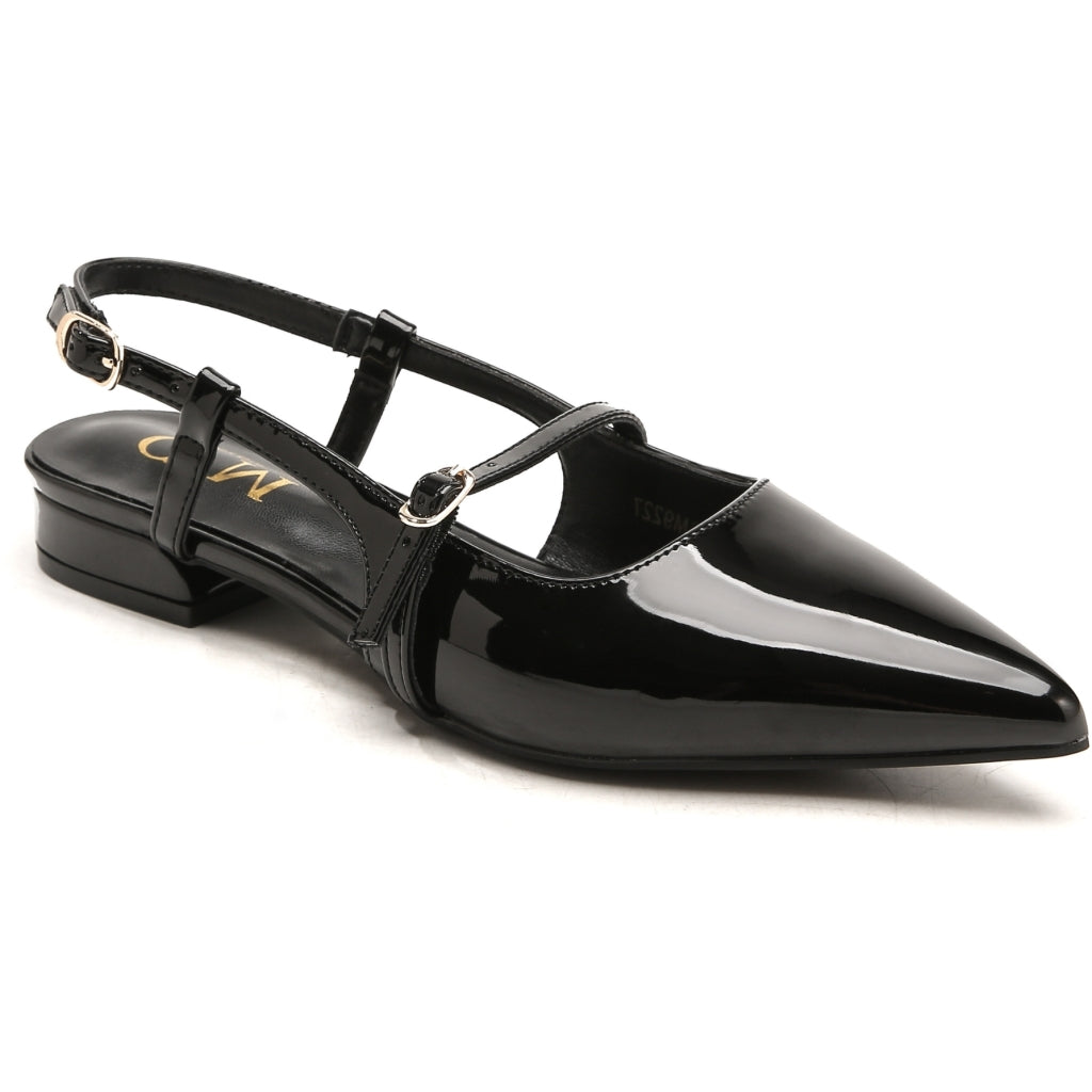 Jeanne Sling Back Ballerina Sko 9227 – Sort Udsalg!