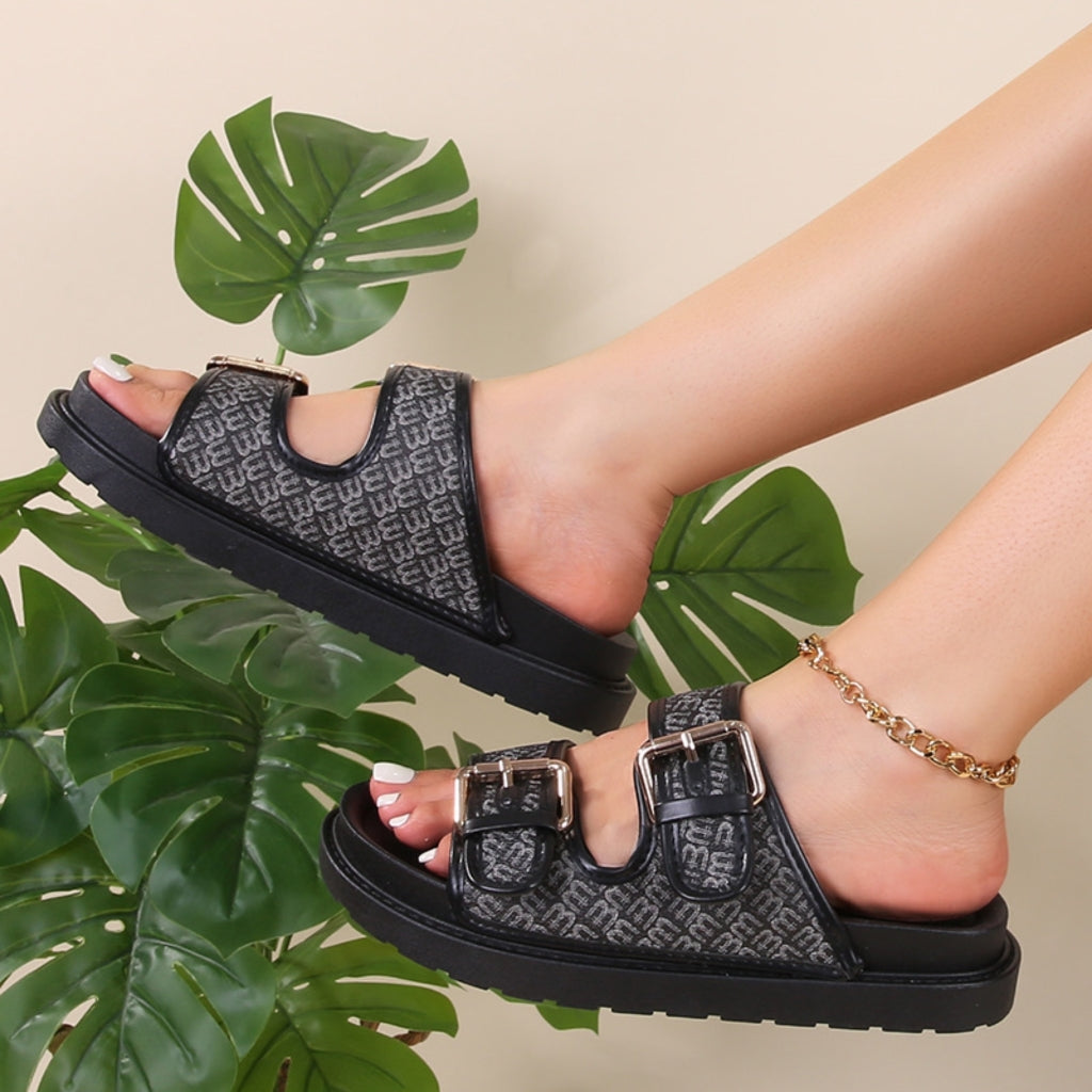 Johanne Dame Sandaler CR001 – Sort Udsalg!