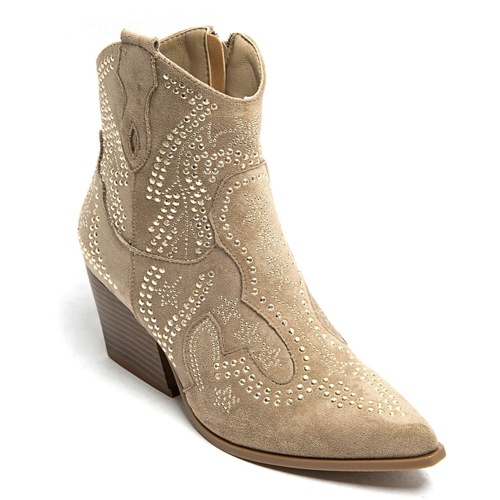 Trendy Kaki Cowboystøvler til Dame – Stil og Komfort!