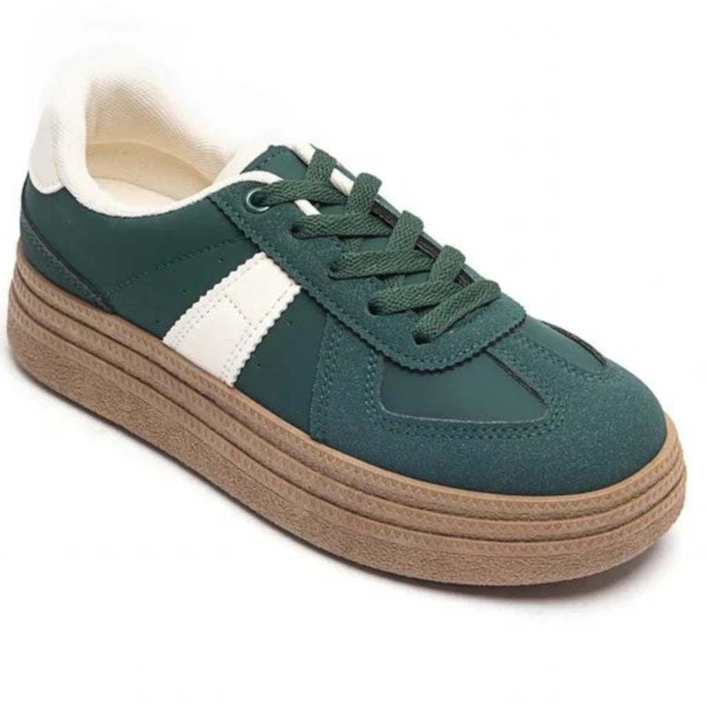 Loa Sneakers 7590 i Grøn – Sporty Stil til Damer!