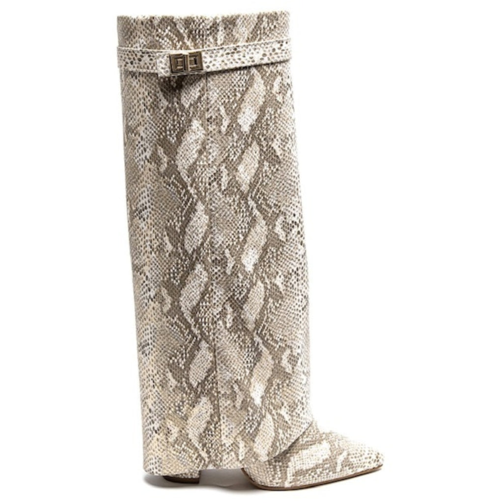 Luc Højhælede Støvler 8623a Snake - Elegant Design med Spænder