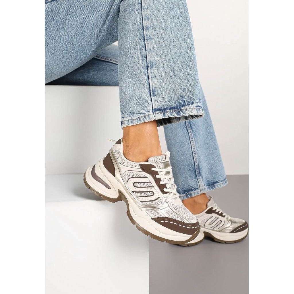 Lucia Dame Sneakers A 105 Kaki – Trendy Sommerudsalg!