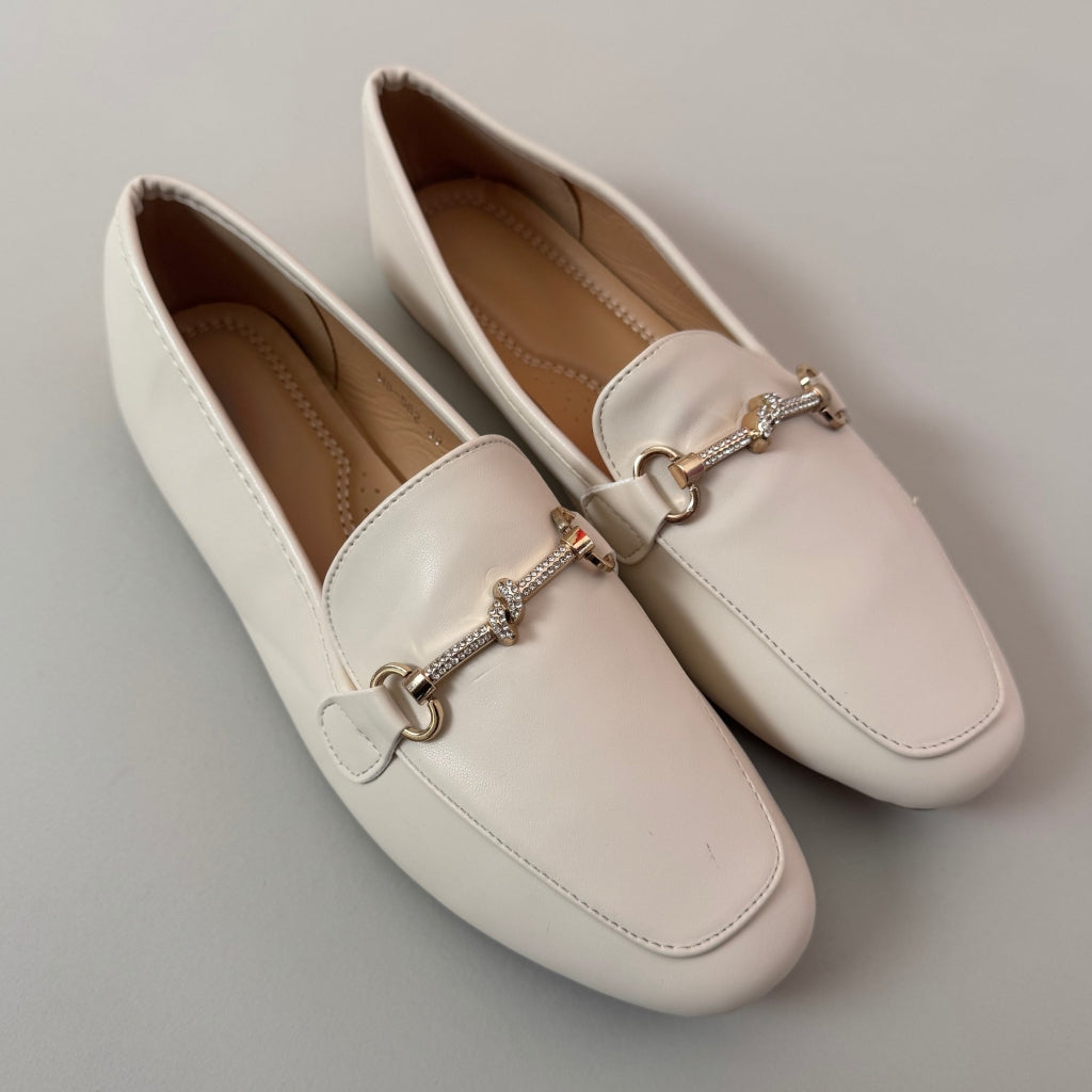 Madeline Dame Loafers H8 562 i Beige – Stilfuld Komfort