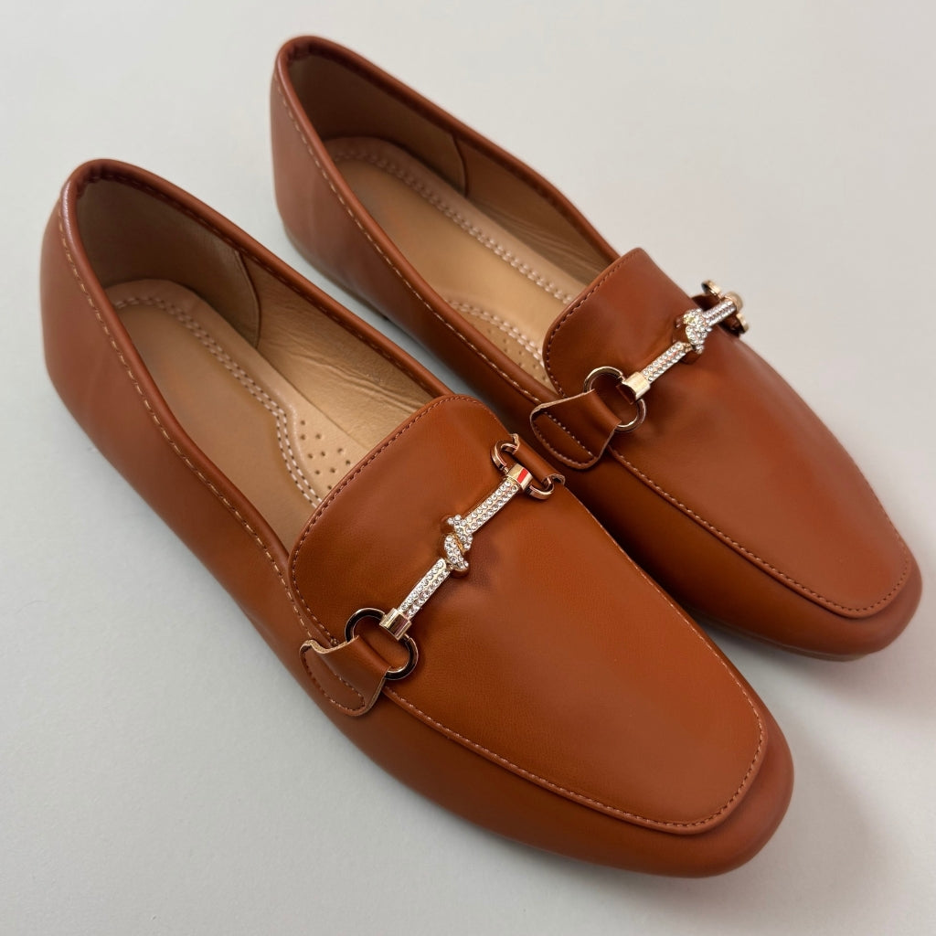 Madeline Dame Loafers H8 562 i Camel – Fantastisk Tilbud!