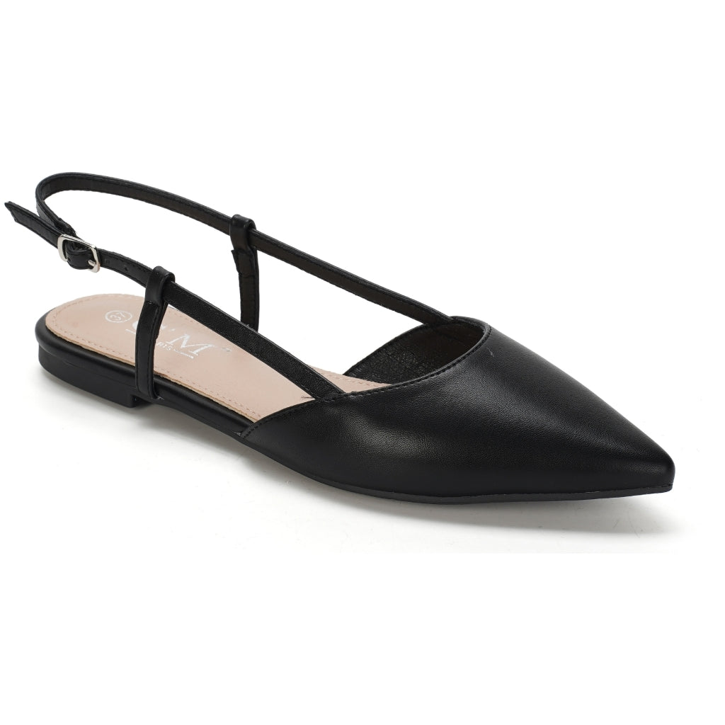 Maelle Slingback Ballerina Sko – Sort Udsalg til Kvinder
