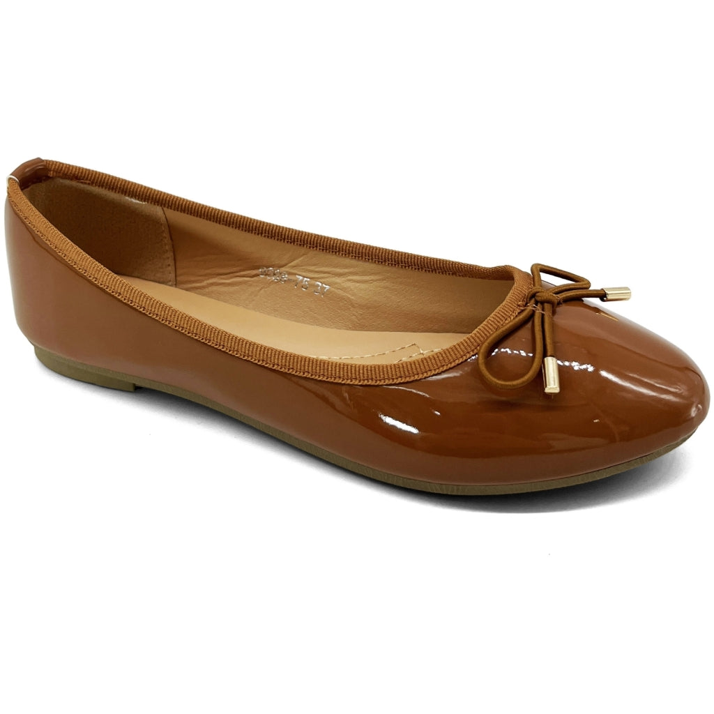 Malusine Ballerina 9988 75 Camel - Elegant og Trendy Sko