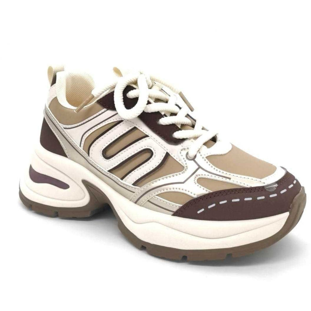 Martina Dame Sneakers A 103 Kaki – Fantastisk Tilbud!